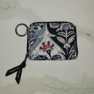 Vera Bradley Floral Keychain Wallet - Black, Pink, Blue